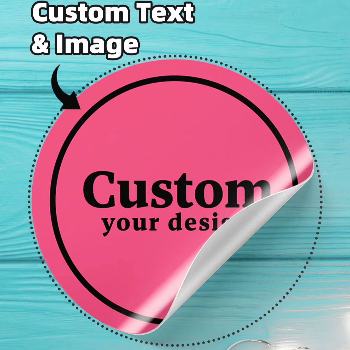 Personalised Candle Label - 1-180 шт. круглых водонепроницаемых наклеек с