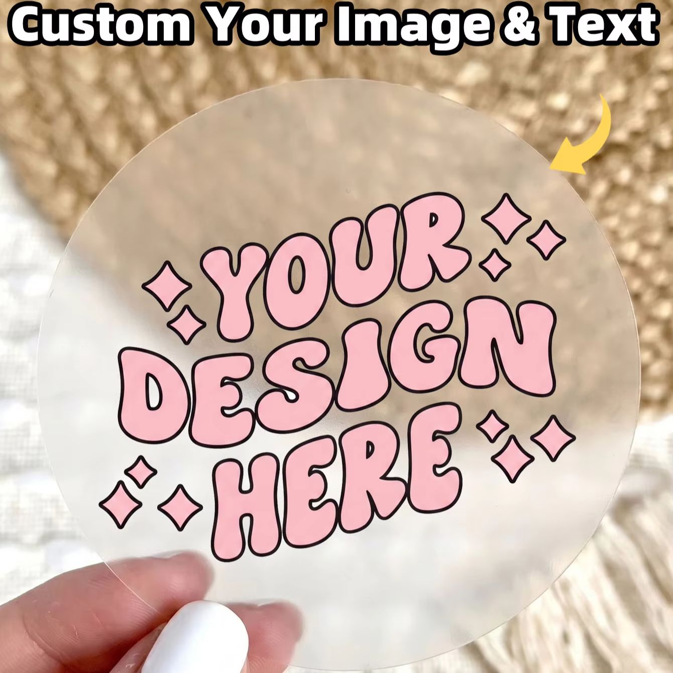 1-130 шт. прозрачных круглых н – обзор и цена Personalised Candle Label