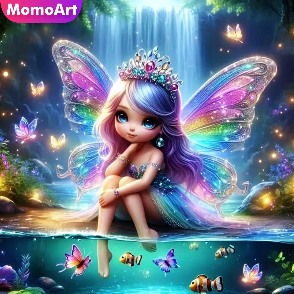 Momoart Девушка Алмазная Мозаи – обзор и цена Photo Mosaic Print