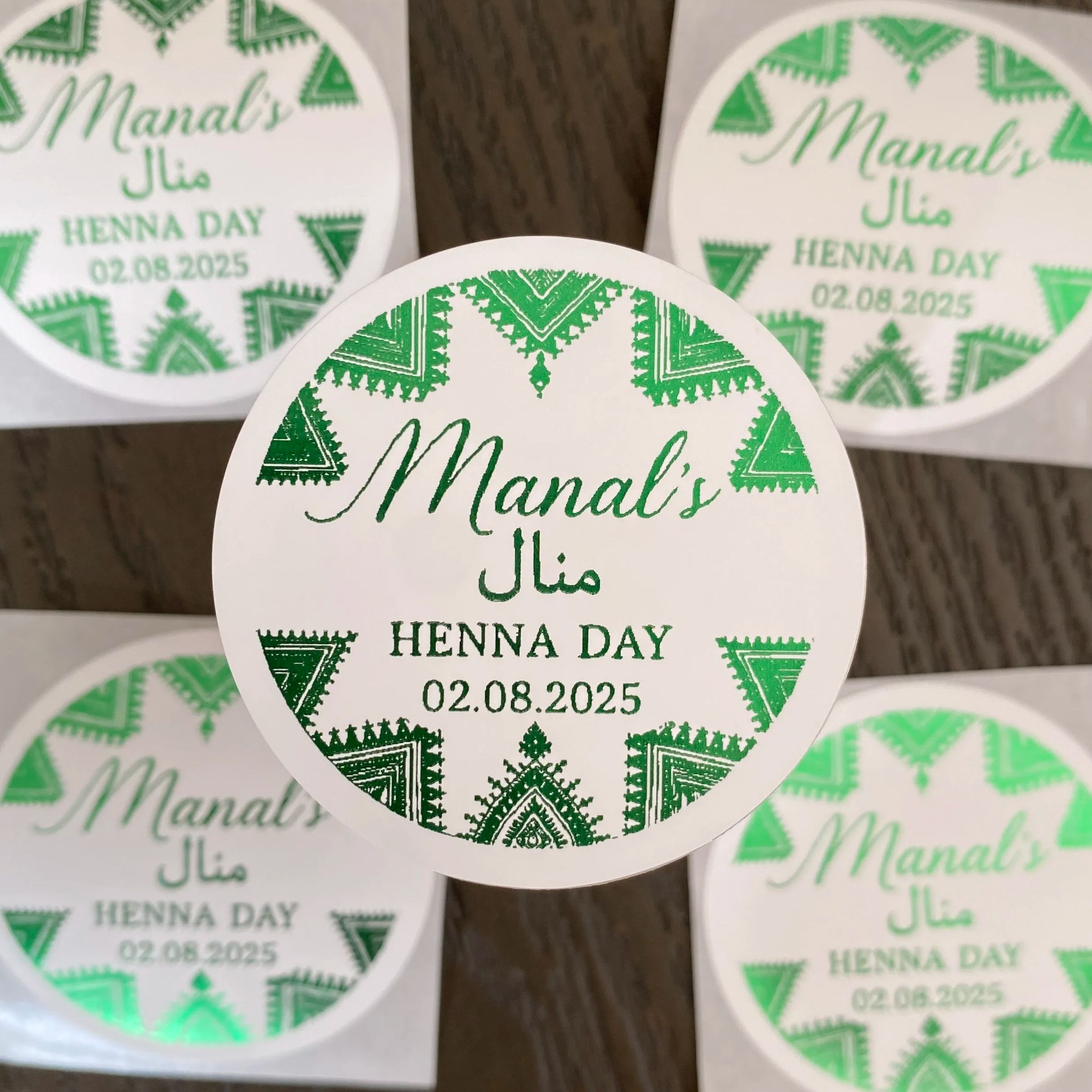 Зеленые украшения Менди, хлопк – обзор и цена Personalised Candle Label